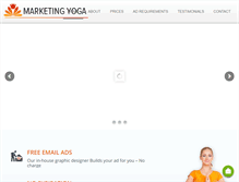 Tablet Screenshot of marketingyoga.net